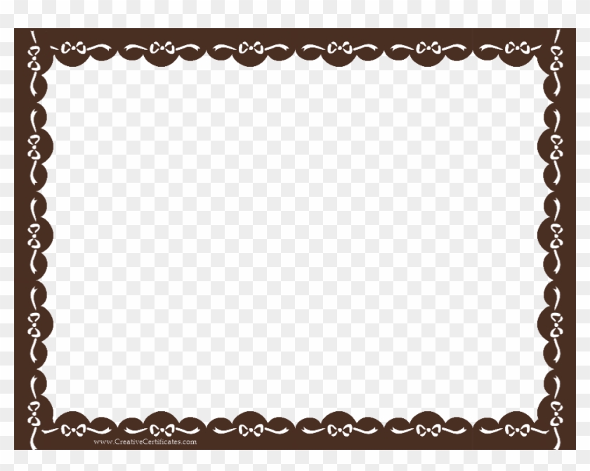 Clip Art Brown - Border Design For Certificate Png #71726