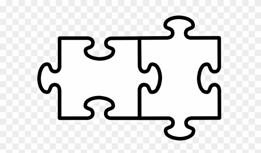 Puzzle Piece Gallery For 3 Jigsaw Clip Art Image - 2 Puzzle Pieces Template #71731