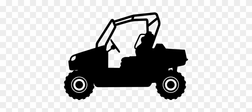Sports Vehicle - Utv Clipart Black And White #71897