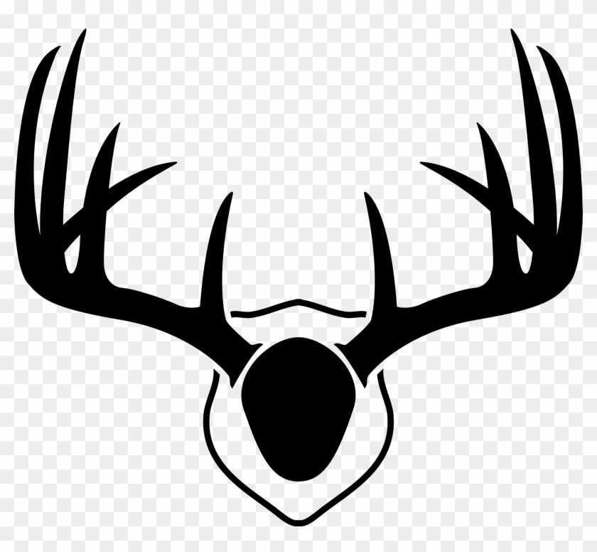Buck Clipart Moose Antler - Drawing Of Deer Antlers #71925