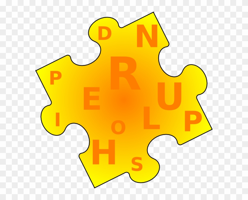 Word Puzzle Piece Clip Art - Word Puzzle Piece Clip Art #71935