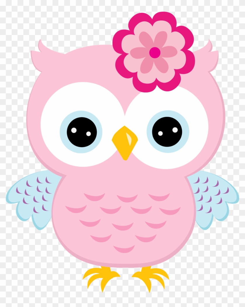 Cute Blue Cartoon Baby Owl Poster - Owl Clipart #72762