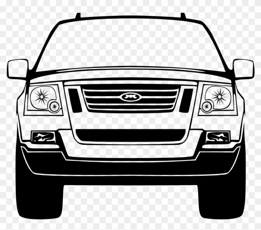 Car - Car Silhouette Front Png #73215