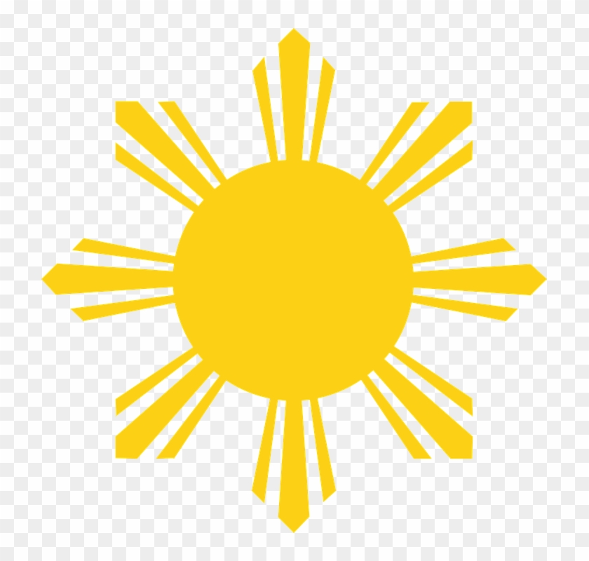 Sun Rays Yellow - Philippine Flag Sun #73317