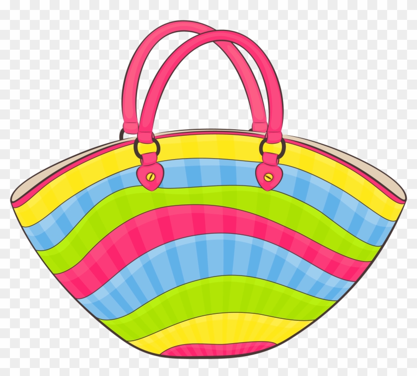 Transparent Beach Bag Png Clipart - Bag Clipart Transparent #73767