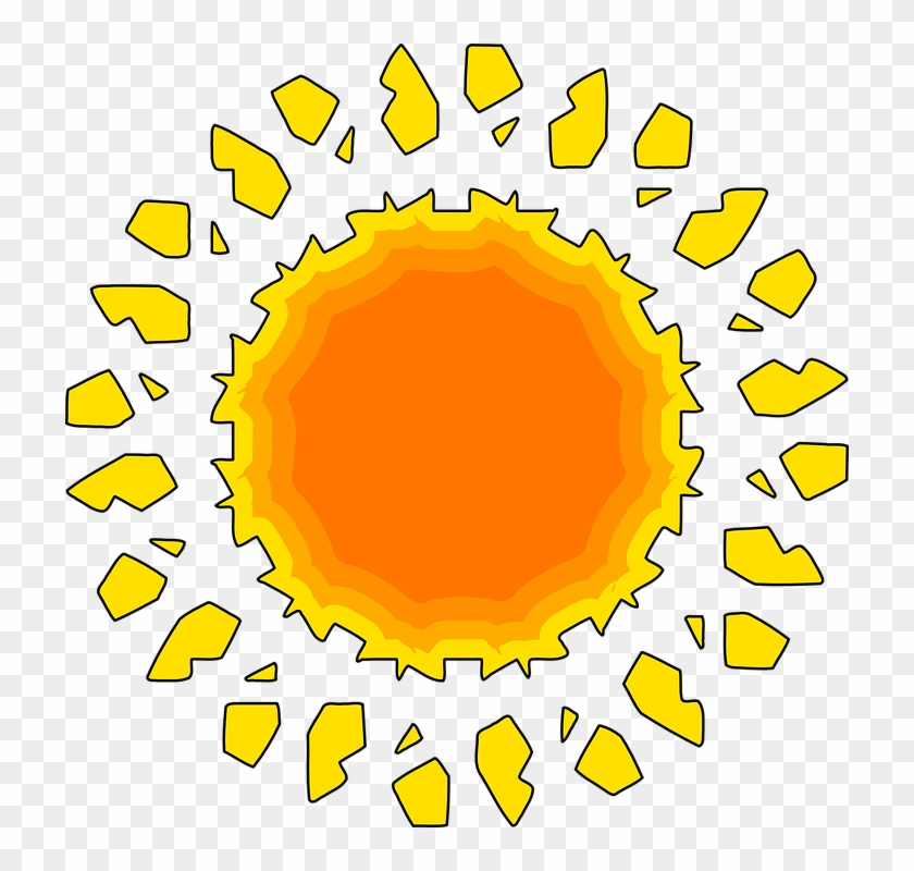 Sun, Bright, Shining, Simplification - Sun Set Png Transparent Background #75084