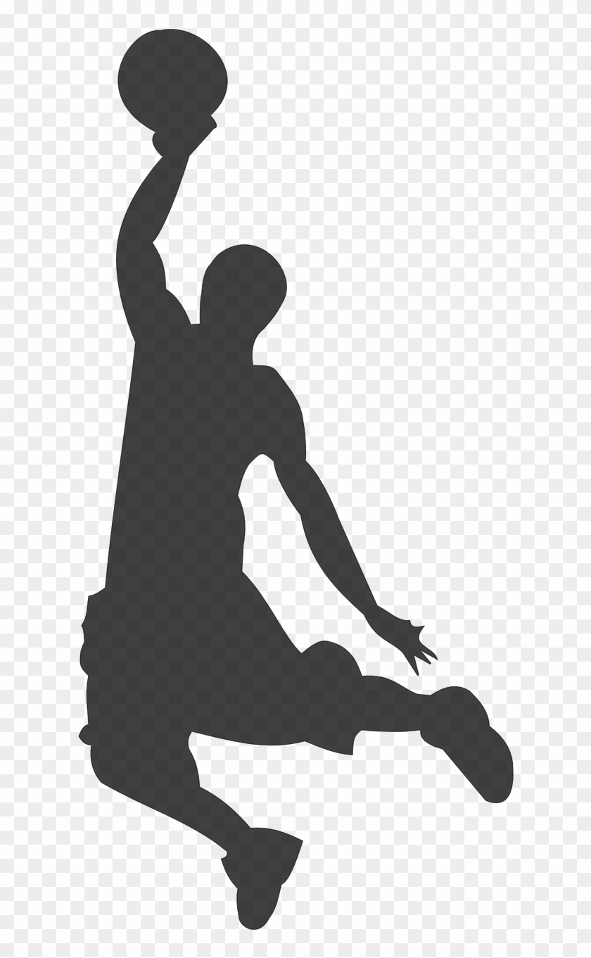 Basketball Silhouette Clip Art - Basketball Clip Art #76149