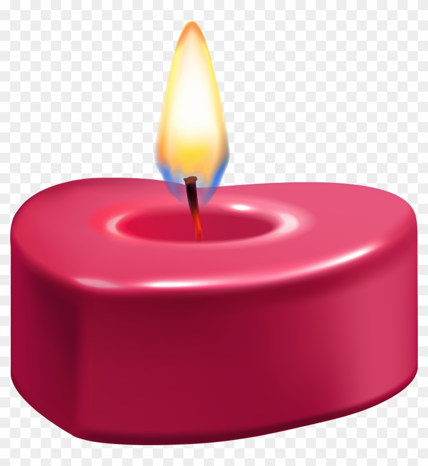 Heart Candle Png Clip Art - Heart Candle Png Clip Art #76607