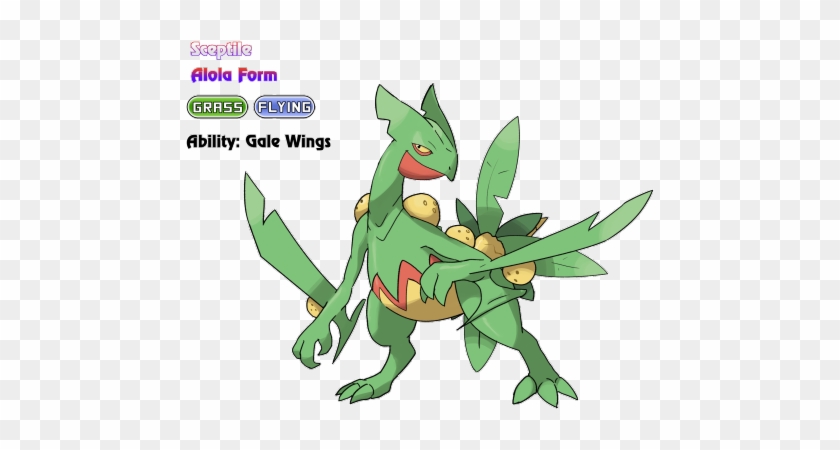 The Presence Of Tall Alolan Exeggutor Leaves Some Grass-type - Alola Sceptile #421547