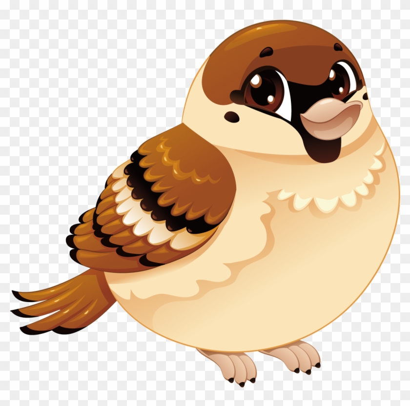 House Sparrow Bird Cartoon - Sparrow Cartoon #421759