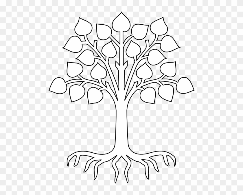 Simple Tree Drawings With Roots Images Pictures Becuo - Tree Outline With Roots #422335