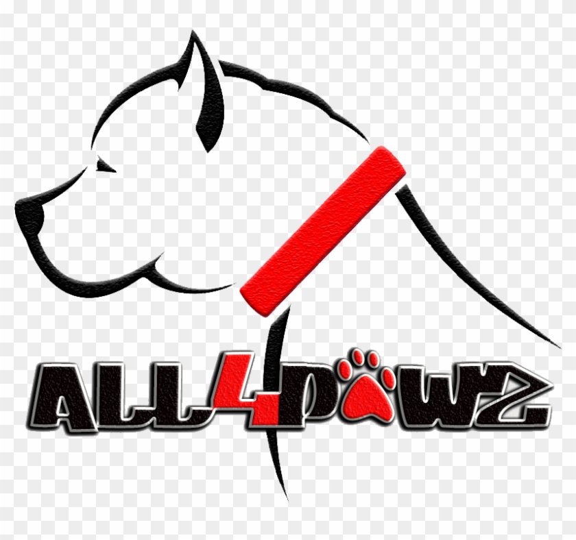 All4pawz - Black Pitbull Vector #422339