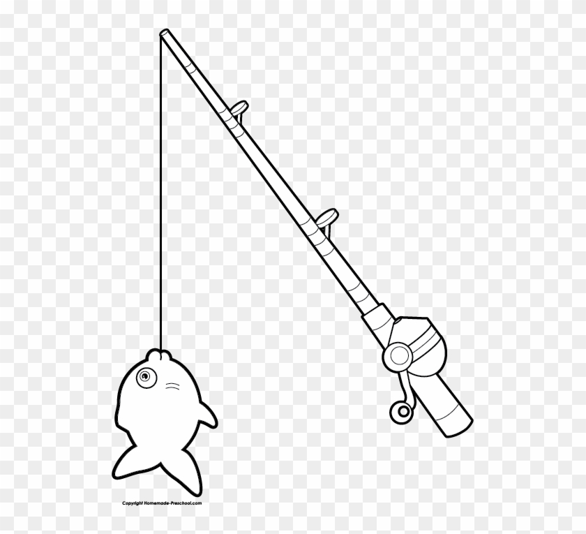 Fishing Rod Clipart Simple - Draw A Fishing Rod #422518