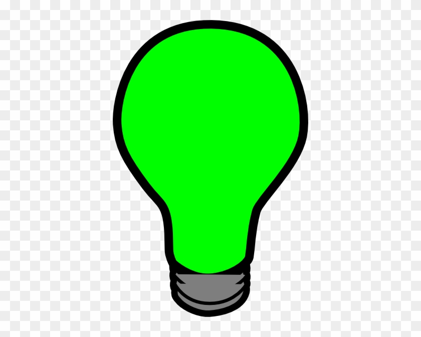 Green Light Bulb Clipart #423007