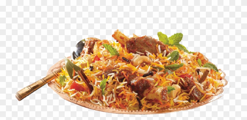 Indian Fried Chicken Biryani/biriyani In A White Bowl - Dum Biryani Png #424133