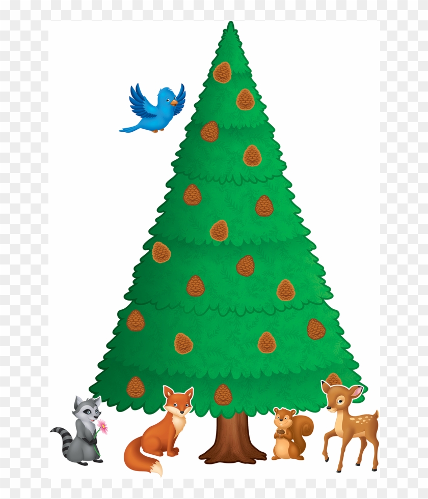 Tcr5864 Woodland Pine Tree Bulletin Board Display Set - Woodland Bulletin Board #424187