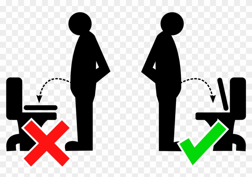 Open Up The Wc Lid Before Using It - Illustration #424911