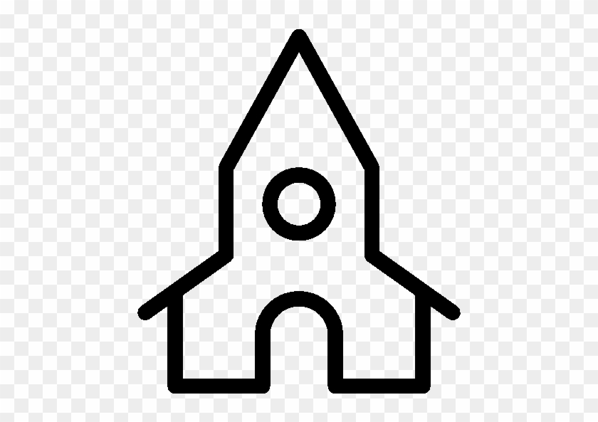 Symbol Der Stadt Kirche - Church Icon White Png #425225