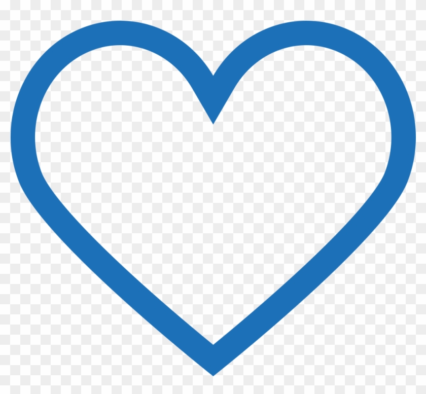 Herz Kontur Blau - Periscope #425304