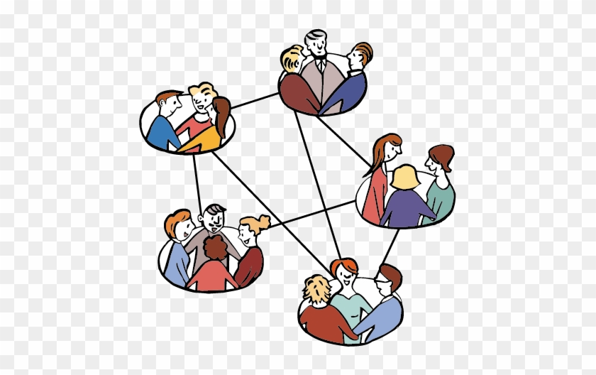 Gruppen Von Menschen Durch Linien Verbunden - Gruppen Von Menschen Durch Linien Verbunden #425501