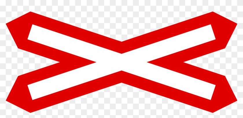 Uk Traffic Sign - Level Crossing Without Barrier Sign #425843