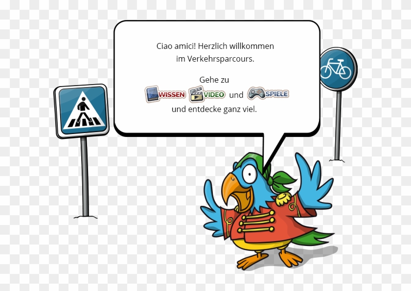Verkehrsparcours - Cartoon #425985