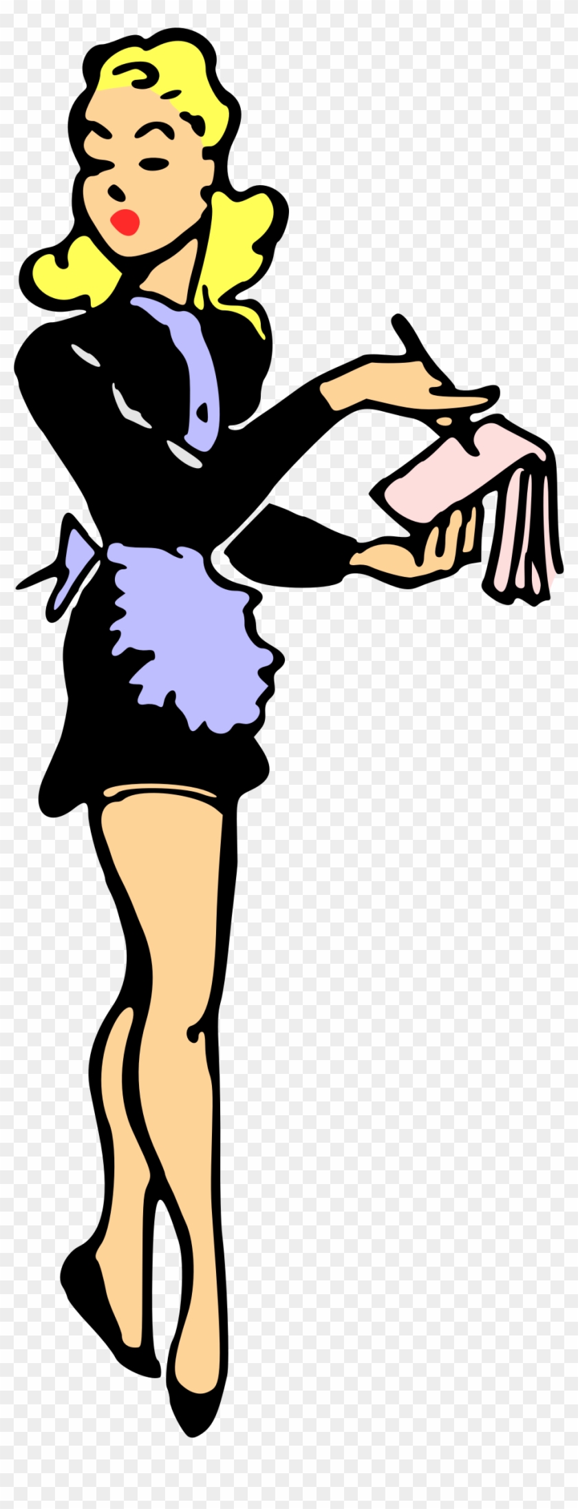 Big Image - Clipart Waitress #426553