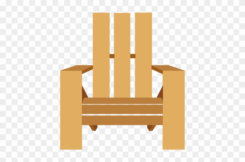 Adirondack Chair Front View Transparent Png - Mecedora Png Clipart #426605