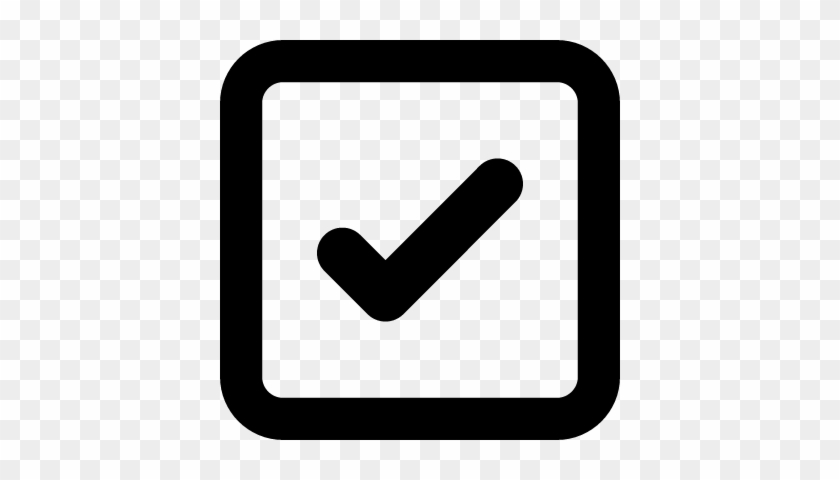 Check Box With Check Sign Vector - Box With Check Symbol #427574