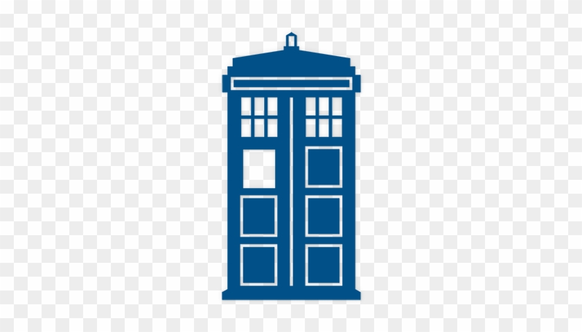 Dr Who Tardis Front - Black And White Tardis #427643