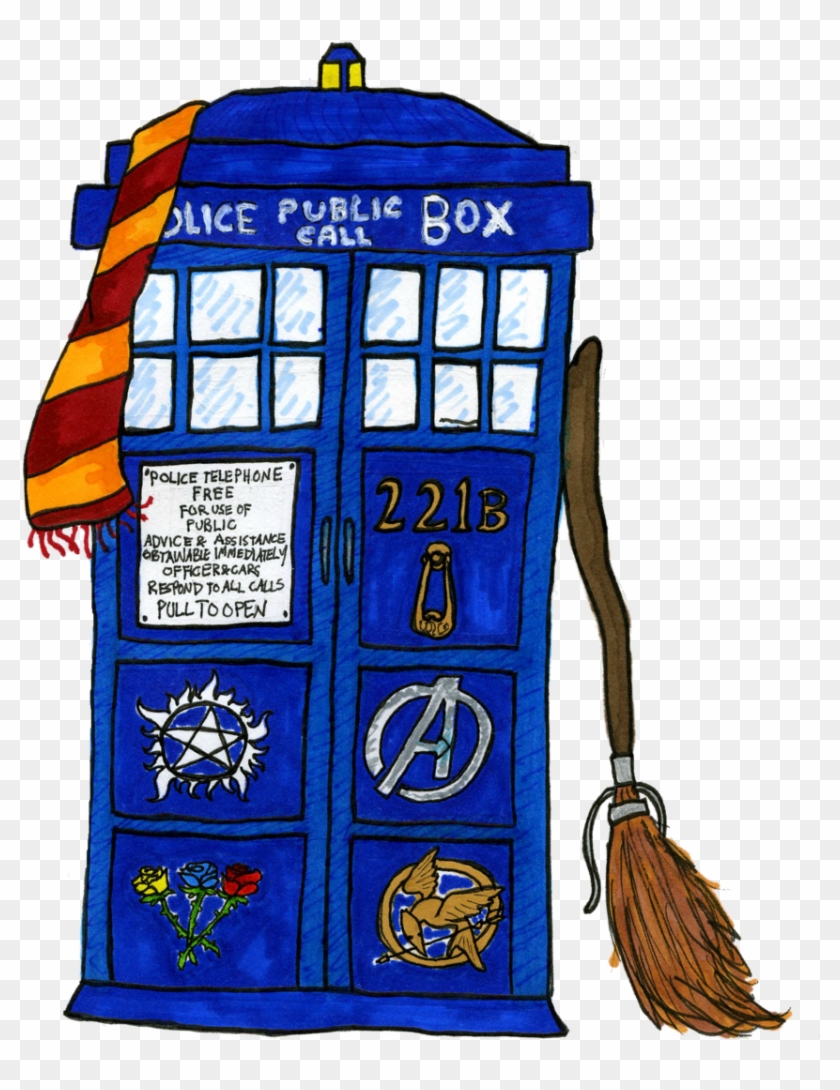 Multifandom Tardis By Huzzellzebub - Multifandom Png #427714