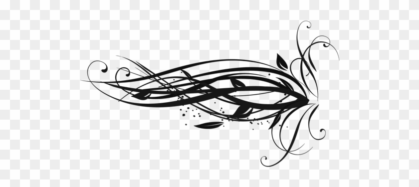 Black Vine Png - Vines Black And White Png #427778