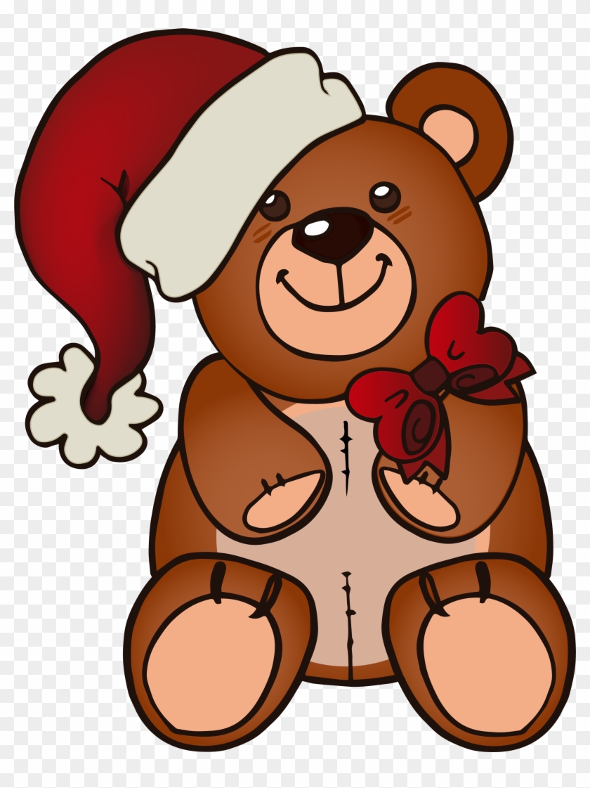 Teddy Bear Santa Claus Christmas Hat - Brown #428051