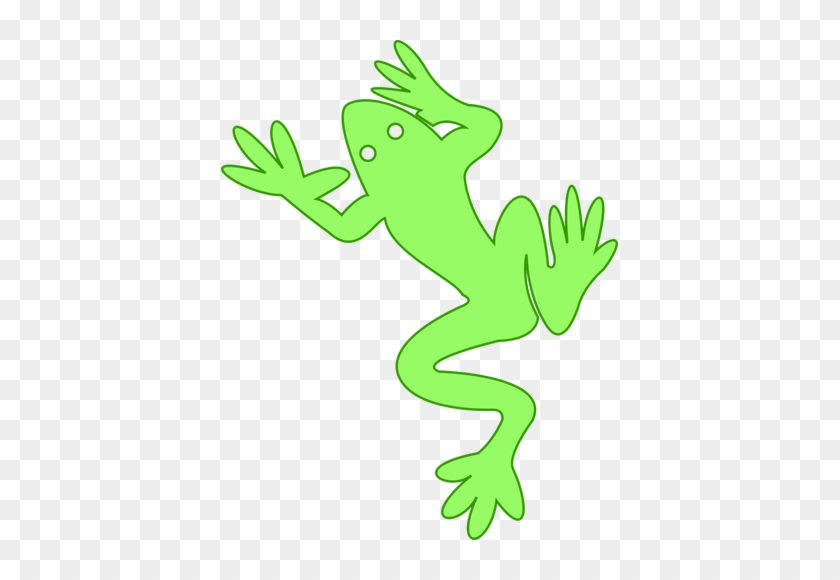 Frog Outline Vector Public Domain Vectors - Green Frog Shower Curtain #429393