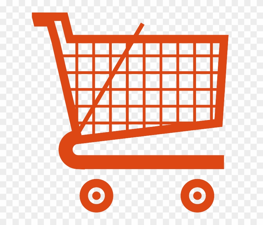 Amazon Shopping Cart, Cart, Ecommerce, Shopping, Amazon - Orange Shopping Cart Icon #429660