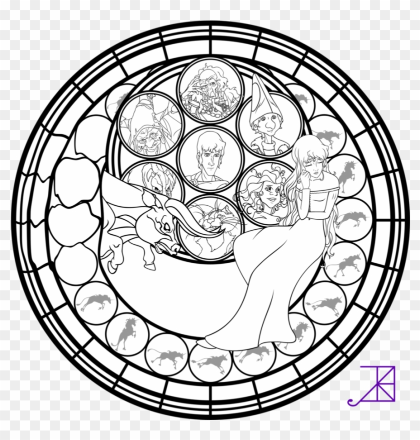 Medieval Stained Glass Coloring Pages Download And - Kingdom Hearts Stained Glass #430465