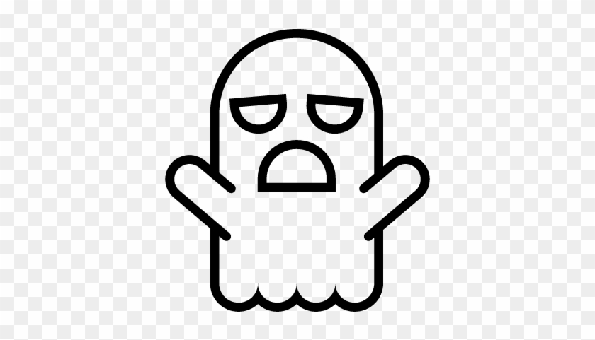Ghost Outline Vector - Contorno Fantasma #432100