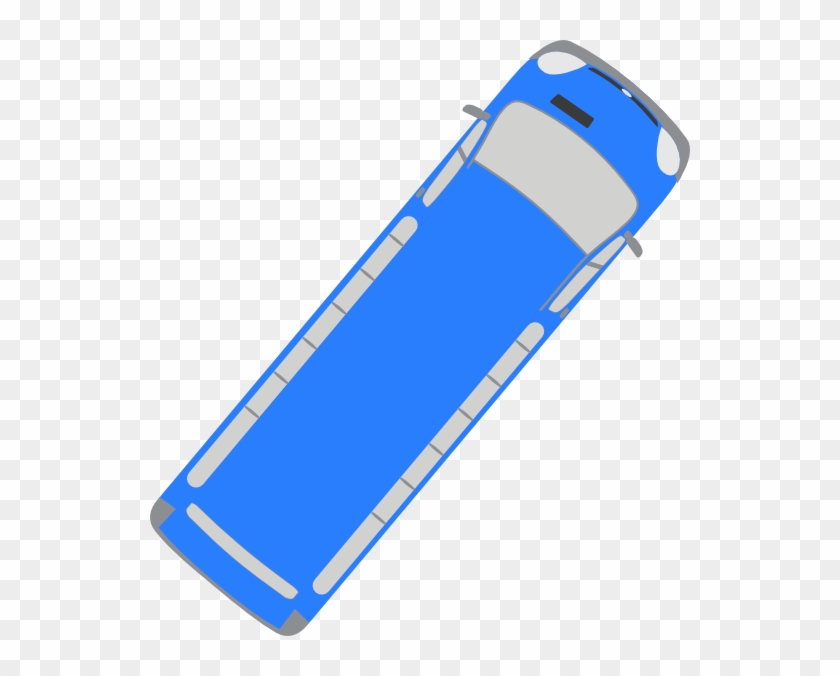 Blue Bus 50 Clip Art At Clkercom Vector Online Royalty - Bus Plan View #432737