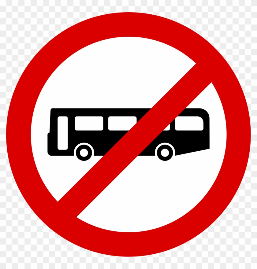 Singapore Road Signs - No Public Transportation #432810