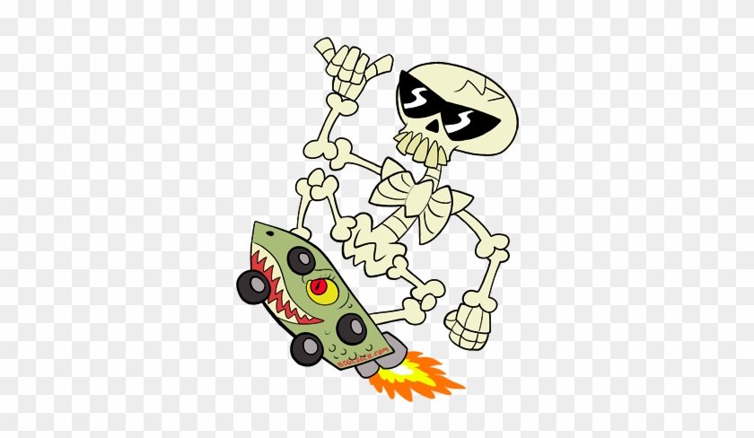 Rad Skeleton - Cartoon #433805