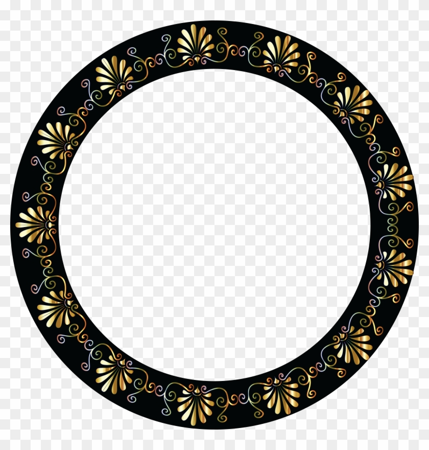 Free Clipart Of A Fancy Greek Vignette Design Frame - Portable Network Graphics #434640