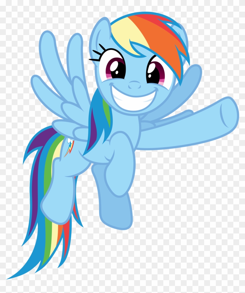 Rainbow Dash Grinnig And Pointing By Stabzor - Rainbow Dash Pointing #435424