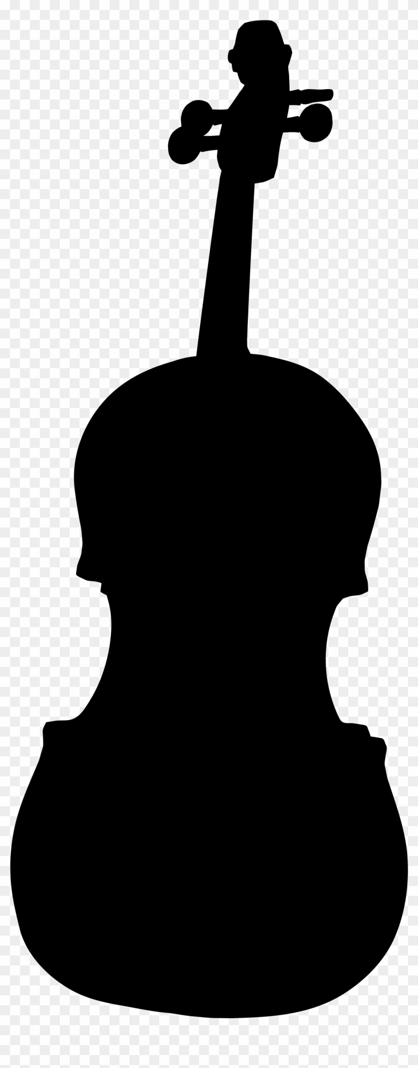 Open - Violin Silhouette Clip Art #435556