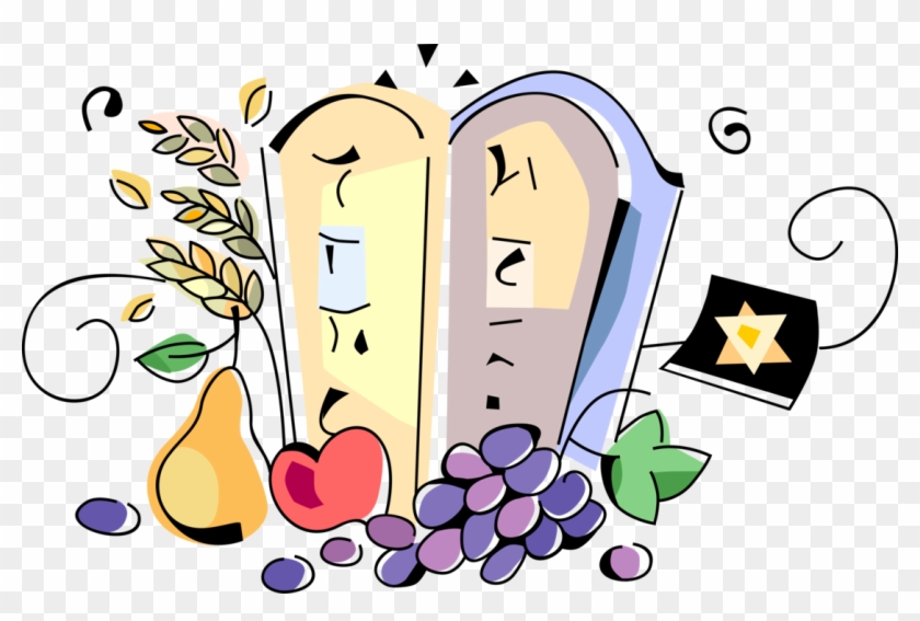 Vector Illustration Of Ten Commandments Received By - Vector Illustration Of Ten Commandments Received By #436341