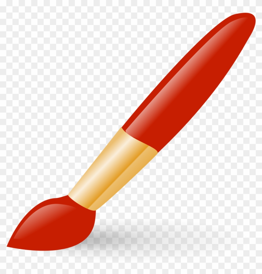Stock Brush Red - Paint Brush Clip Art #436415