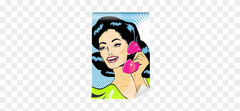 Lady Chatting On The Phone - Marketing De Basisprincipes #437723