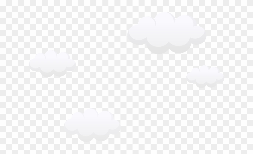 Black And White Sky Pattern - 白雲 卡通 #438369