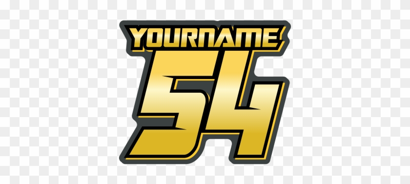 Multicolored Race Numbers With Name Printed & Laminated - Disain Nomor #438423