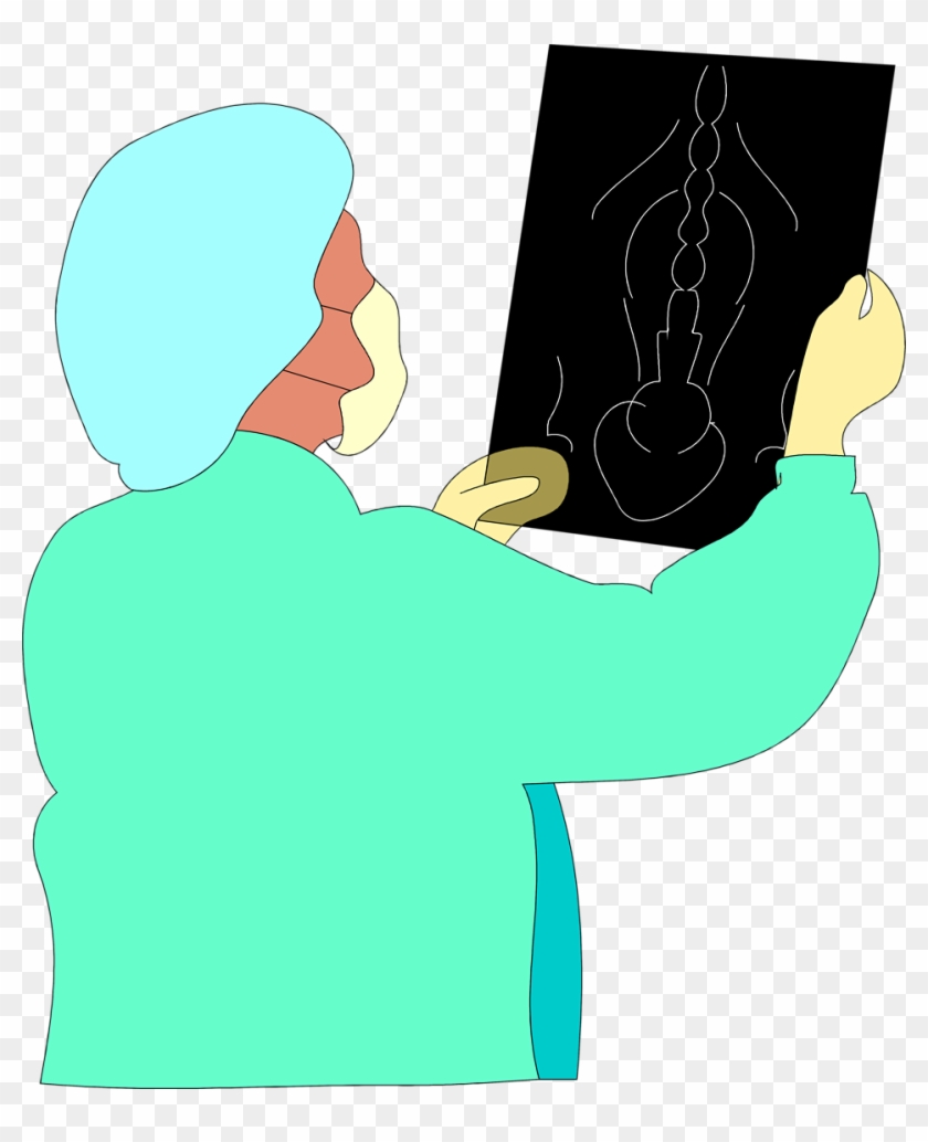 X Ray Free Stock Photo Illustration Of A Surgeon Looking - X Rays No Background #439028