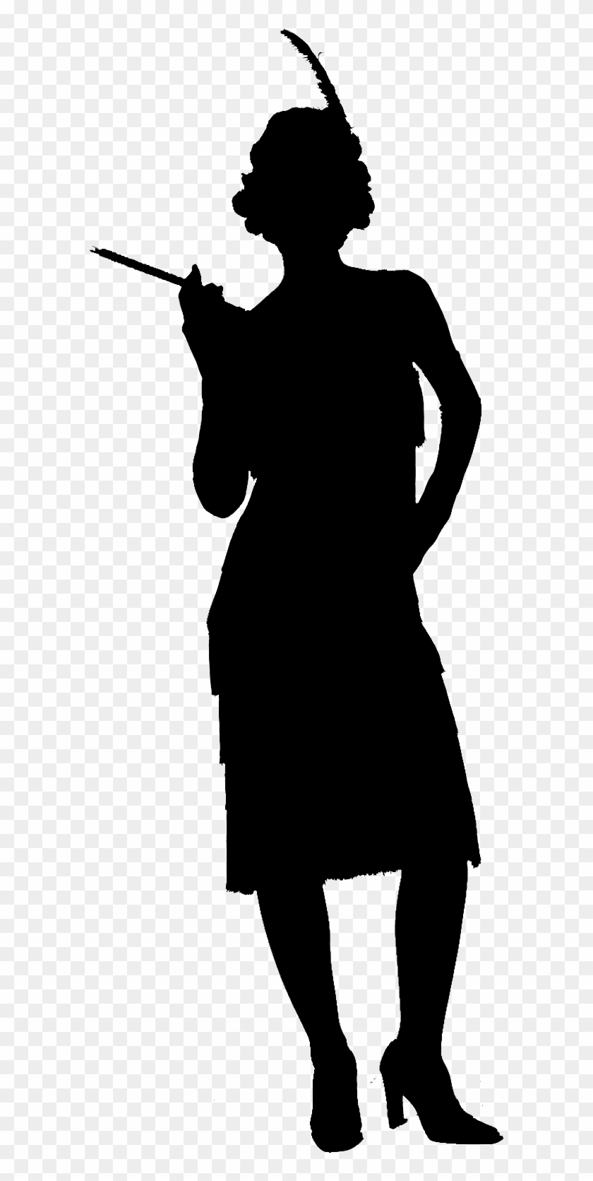 Flapper - Transparent Girl Silhouette #439068